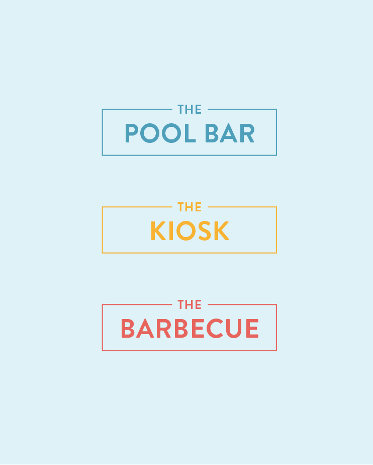 Pool bar Kiosk Barbecue